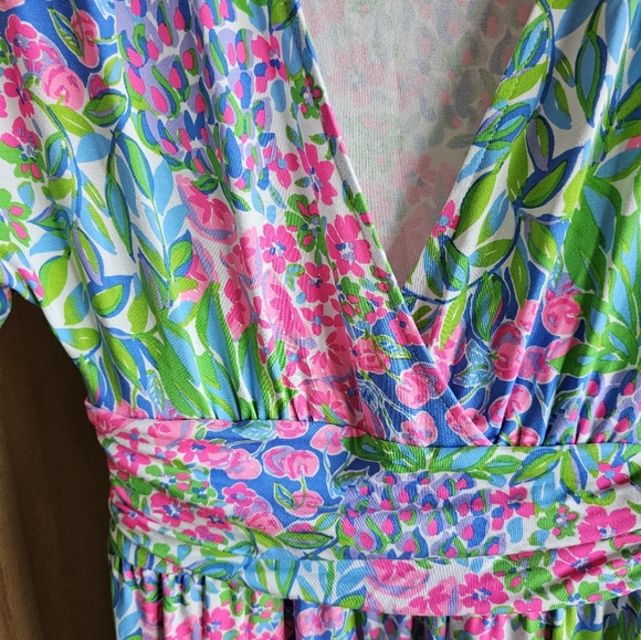 Lilly Pulitzer Juliet Midi Dress in Multi A Cherry On Top. - Picture 2 of 6